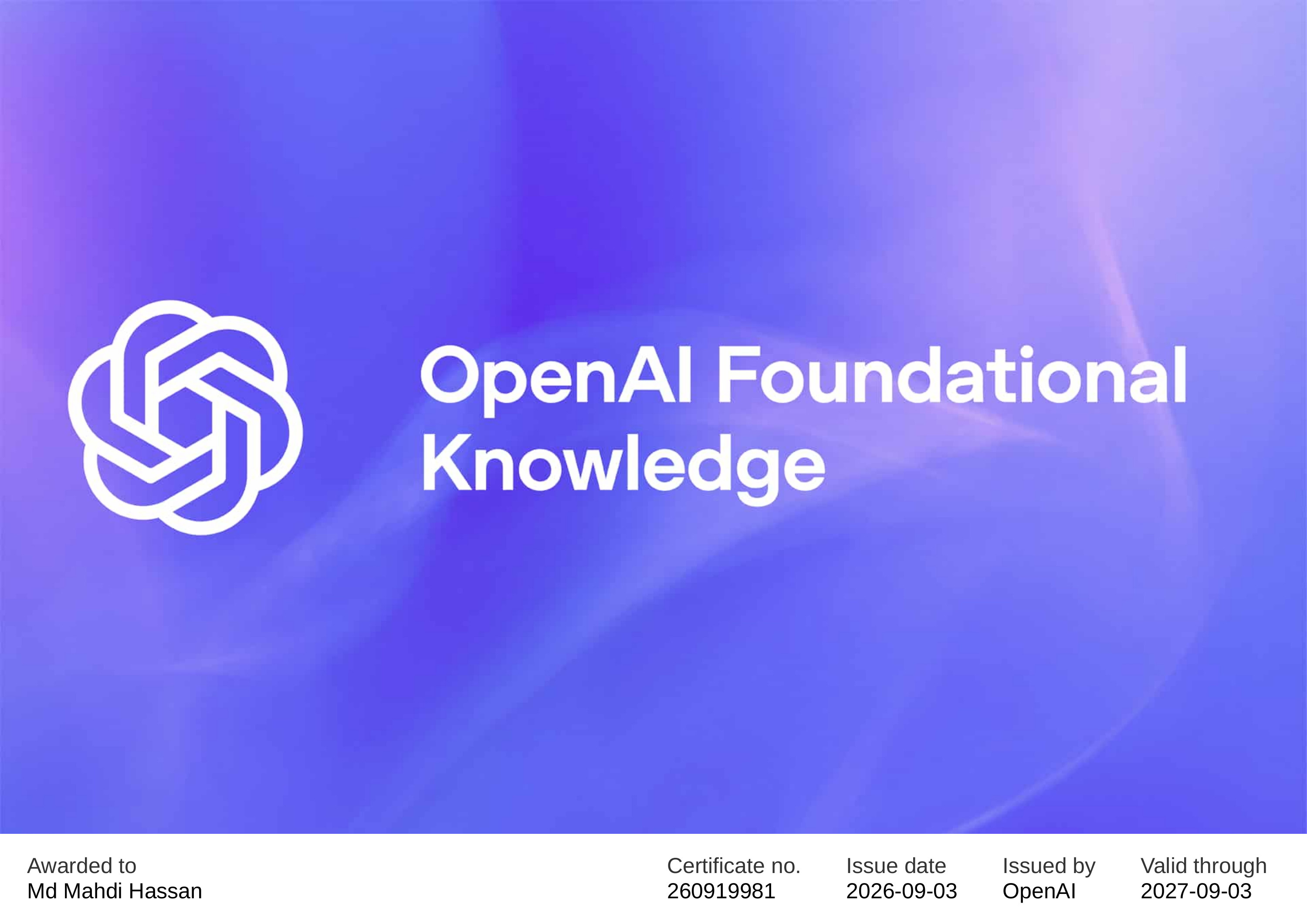 OpenAI Foundational Knowledge